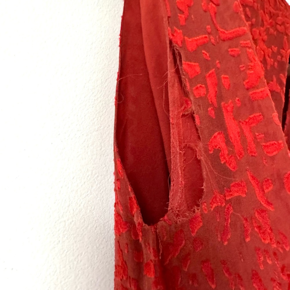 Alice + Olivia Burnt Red Skater Style Dress - Picture 10 of 10